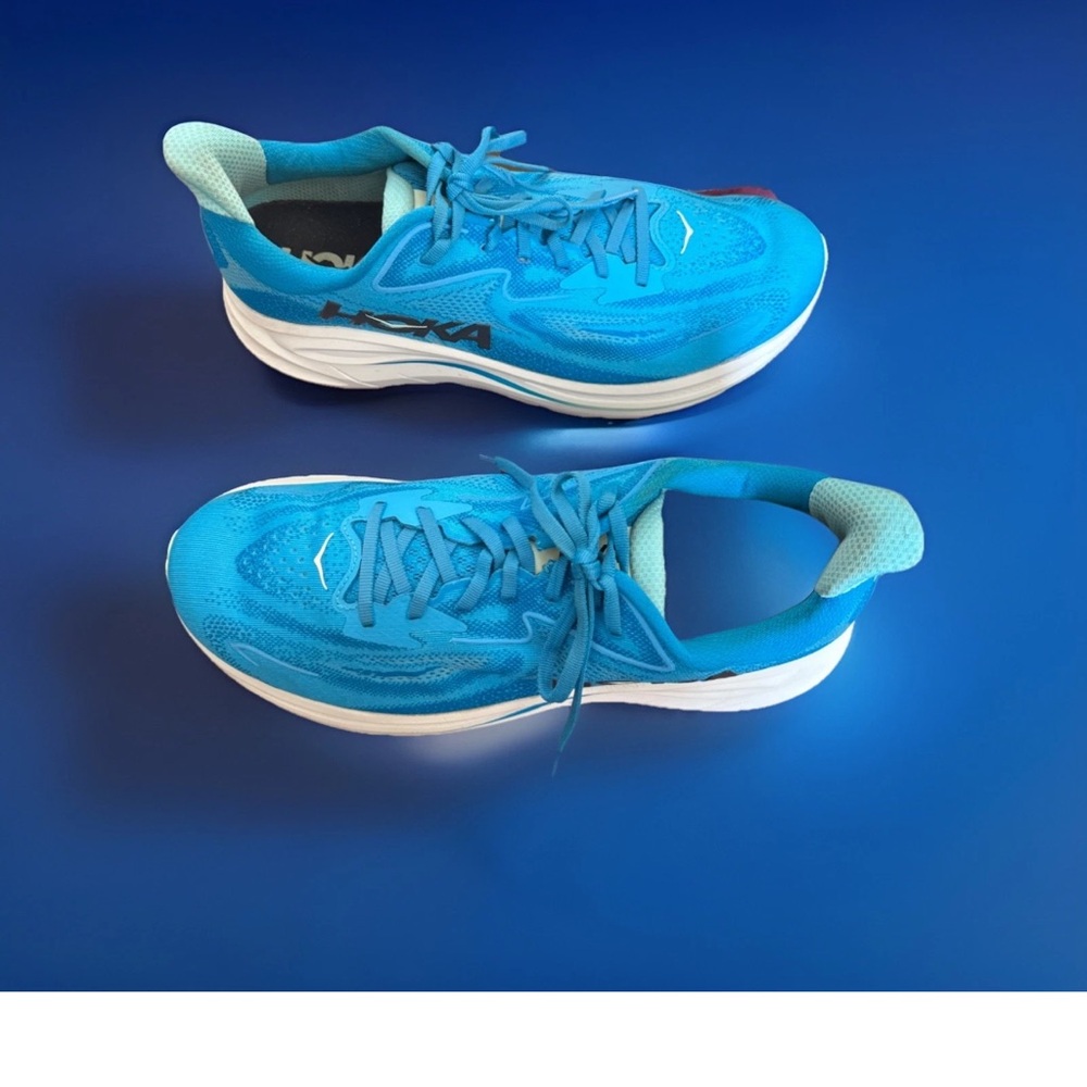 Size 12 - Hoka One One HOKA Clifton 10 Skyward Blue Running Shoes - Picture 4 of 10
